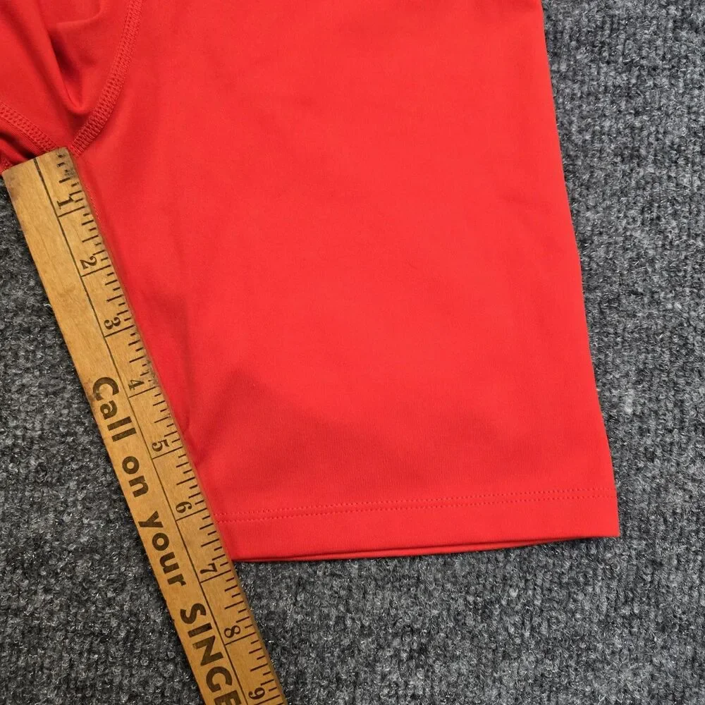 Nike Womens Large Biker Training Performance Red Shorts 7